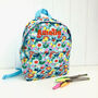 Child's Personalised Packpack With Pocket, thumbnail 9 of 11