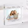 Personalised Mother’s Day Photo Gift Custom Acrylic Block, thumbnail 1 of 3