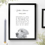 Golden Retriever Dog Illustration Unframed Print, thumbnail 1 of 8