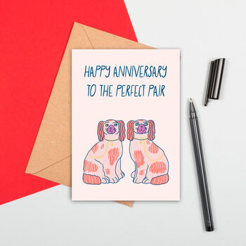 Perfect Pair Large Size Anniversary Card, 2 of 2