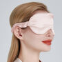 Silk Sleep Mask Eye Mask 100% Pure Soft Mulberry Silk Pink Luxury Travel Gift Blackout Hypoallergenic, thumbnail 2 of 5