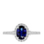 Rosalind Created Sapphire And Lab Grown Diamond Ring, thumbnail 4 of 11