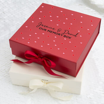 Personalised Mini Hearts Memory Box – Choose Your Colour, 3 of 3