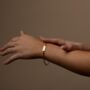 Womens Gold 3 Mm Cuban Personalised Bracelet, thumbnail 5 of 10