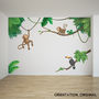 Jungle Monkey Children's' Wall Sticker Set, thumbnail 4 of 7