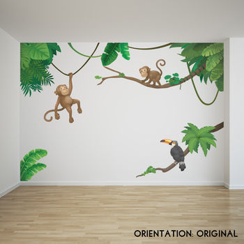 Jungle Monkey Children's' Wall Sticker Set, 4 of 7