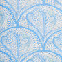 Women's Blue And Cream Heart Print Cotton Pyjamas, thumbnail 3 of 3
