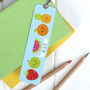 Children's Personalised Summer Fruit Bookmark, thumbnail 2 of 5