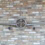 Extra Large Chrome Aeroplane Wall Clock, thumbnail 1 of 2