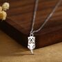 Sterling Silver Otter Pendant Necklace, thumbnail 1 of 9