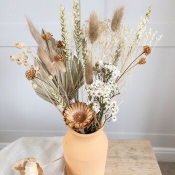 Mini Natural Dried Flower Arrangement With Bunny Tails, 4 of 4