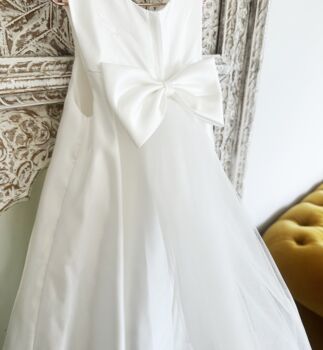 Vera ~ Ivory Flower Girl Or Communion Dress, 5 of 9