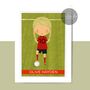 Personalised Girl Footballer, thumbnail 1 of 4