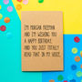 'Morgan Freeman Birthday' Funny Birthday Card, thumbnail 1 of 2