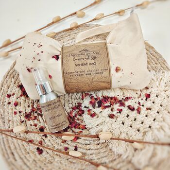 Aromatherapy Rituals Relaxing English Rose Wheat Bag, 2 of 6
