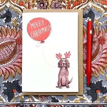Cocker Spaniel Christmas Card, 3 of 6