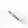 Skinny Rainbow Band In Silver And Precious Stones, thumbnail 1 of 11
