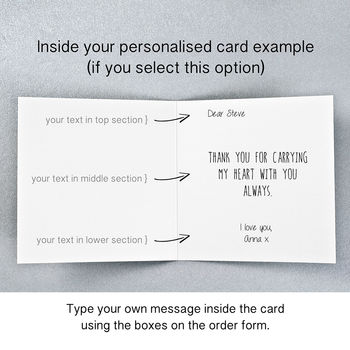 Personalised Card With Removable Metal Photo Keepsake, 3 of 7