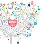 Personalised Baby Girl Happiness Tree Canvas, thumbnail 4 of 6