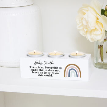 Rainbow Remembrance Wooden Candle Holder, 2 of 4