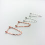 Sterling Silver Simple Chain Loop Stud Earrings, thumbnail 5 of 5