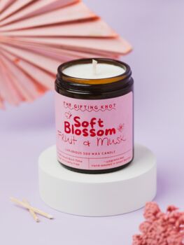 Soft Blossom, Fruit And Musk Soy Wax Candle, 8 of 8