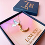 Love You To The Moon Gold Plated Moon Necklace, thumbnail 8 of 10