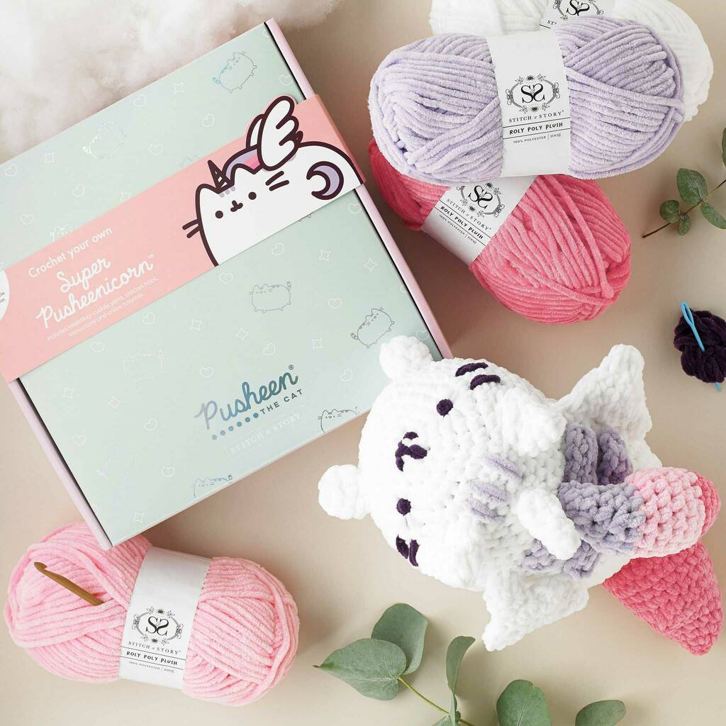 Make Your Own Pusheen Super Pusheenicorn Crochet Kit By Stitch & Story