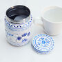 Blue And White Storage Canister, thumbnail 2 of 4