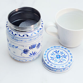 Blue And White Storage Canister, 2 of 4