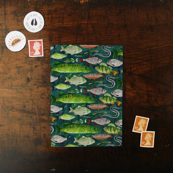 Flumens Freshwater Fish Print Postcard, 3 of 6