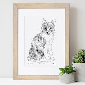 Personalised Cat Line Drawing, 9 of 11