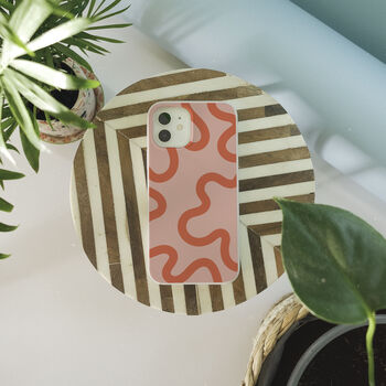 Pink Swirl Eco Friendly, Biodegradable Phone Case, 7 of 8