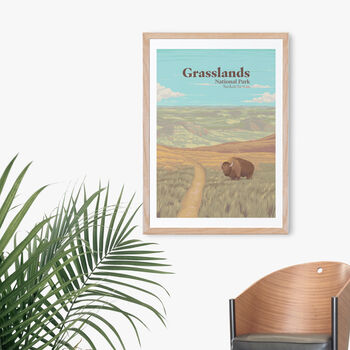 Grasslands National Park Canada Travel Poster Art Print, 4 of 8