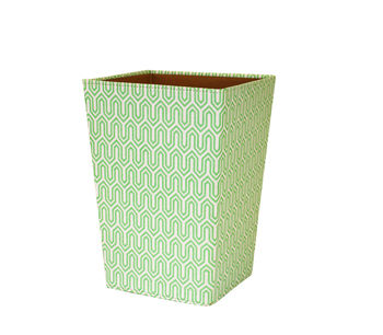 Recycled Pastel Graphic Geometric Waste Paper Bin, 3 of 6