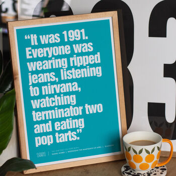 'It Was …' Personalised Popular Culture Year Gift Print, 3 of 10