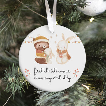 New Family Ornament First Christmas As Mummy And Daddy, 2 of 7