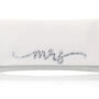 Mrs Bridal Clutch With Flourish Font, thumbnail 5 of 5