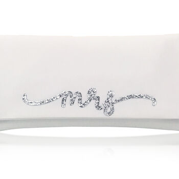 Mrs Bridal Clutch With Flourish Font, 5 of 5