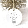 Baby's 1st Christmas Personalised Bauble, thumbnail 1 of 3