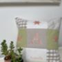 Personalised Sage And Peach Alphabet Cushion, thumbnail 5 of 7