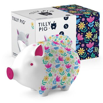 Tilly Pig Flower Power Piggy Bank, 2 of 10