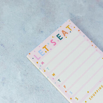 Let's Eat Meal Planner List Pad, 3 of 5
