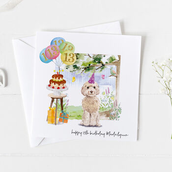 Chocolate Labrador Dog Birthday Card, Pet Card ..7v25a, 4 of 4