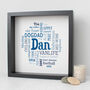 Personalised 50th Birthday Word Art Gift For Him, thumbnail 3 of 3