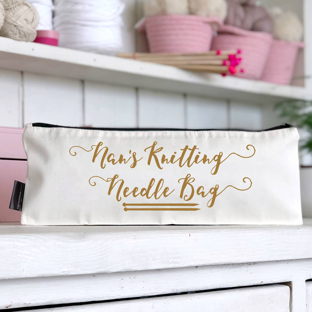 Nan S Knitting Needles Knitting Needle Case By Kelly Connor