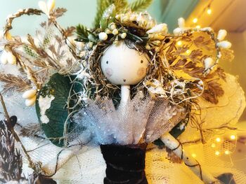 Enchanted Christmas Woodland Berry Fairy Treetopper, 4 of 12