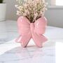 Petite Ceramic Bow Vase, thumbnail 1 of 9