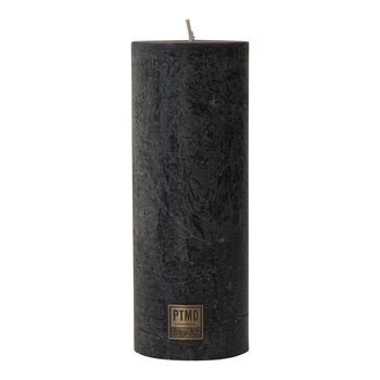 Charcoal Black Pillar Candle, 4 of 4