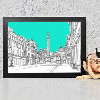 Grey's Monument Newcastle Architectural Art Print, 10 of 10